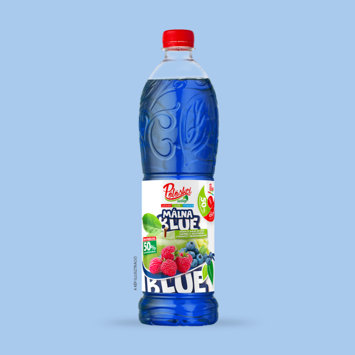 Pölöskei Szörp Málna BLUE áfonya és málna ízű szörp